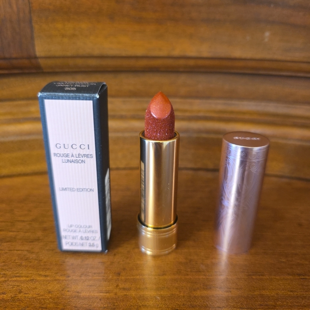 Gucci Rouge A Levres Lunaison Limited Edition, Color 505 Janet Rust Lipstick-NIB